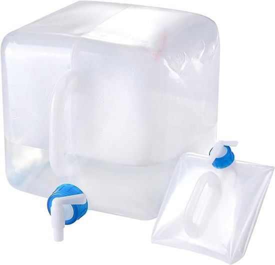 jerrycan relaxdays avec robinet - jerrican d'eau pour le camping - réservoir d'eau