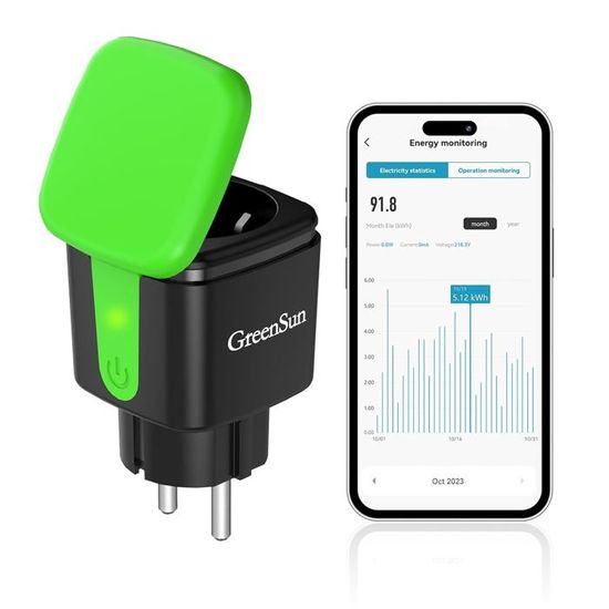 Prise Exterieure Etanche Connectée16A Prise Consommation Electrique — free download