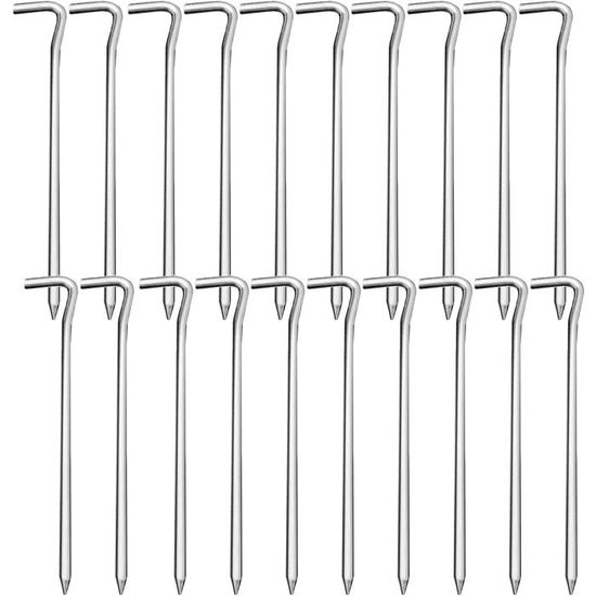 Lot De 10 Sardines De Tente 18cm En Aluminium - Piquets Camping Solides Et Légers Avec Sac