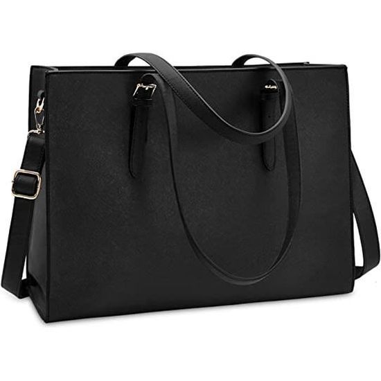 Sac Cabas Femme UTOTEBAG Nylon Imperméable - Ordinateur 15.6" Multifonctionnel, Shopping Travail Université (Gris)