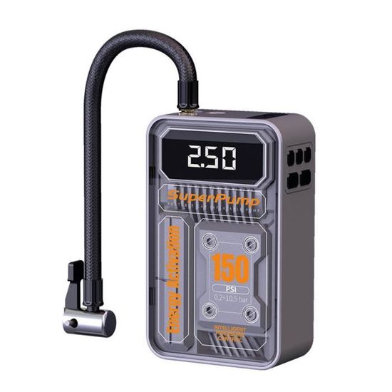 Mini Pompe à Vélo électrique AUXITO - 120 PSI Max, Gonflage 20 Sec, écran LED, Valve Presta/Schrader, Rechargeable USB-C
