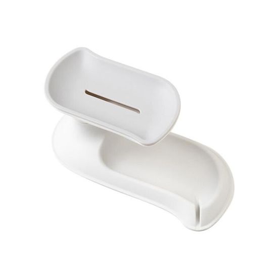 Lot De 4 Porte-savons Double Couche Avec égouttoir – Plastique, Pour Douche Et Salle De Bain (couleurs Variées)