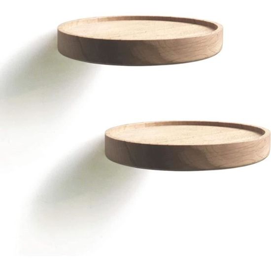 EXYGLO Étagère Murale Flottante Lot De 3, Étagère Murale Bois