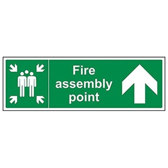 14001bj-s Pancarte Fire Exit Flèche jusqu', vinyle autocollant