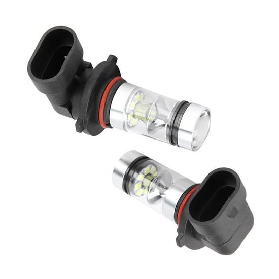 Ampoules LED 9006 HB4 - Lot De 2 - 7,5W - Blanc Xenon - Pour Phares Antibrouillard - COB - 12V