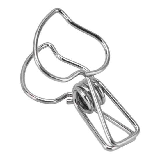 100 Pinces Bulldog Métal 22mm - Mini Clips Pour Bureau, Photos, Papier | Lot Argenté