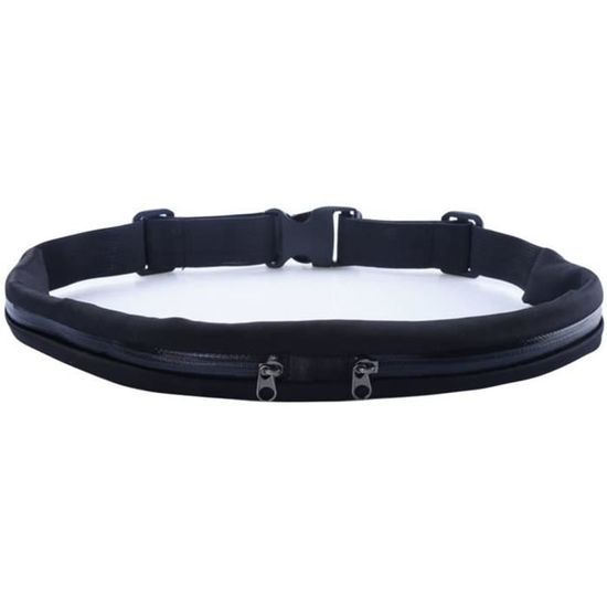 Ceinture De Running FlipBelt Noire, Taille S, Avec 2 Poches Cachées, Pour Adultes