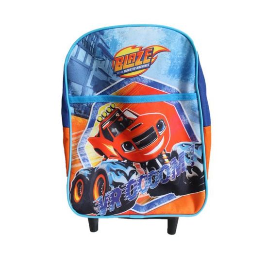 Cartable a roulettes blaze et les monster machines Bleu bleu orange Cdiscount