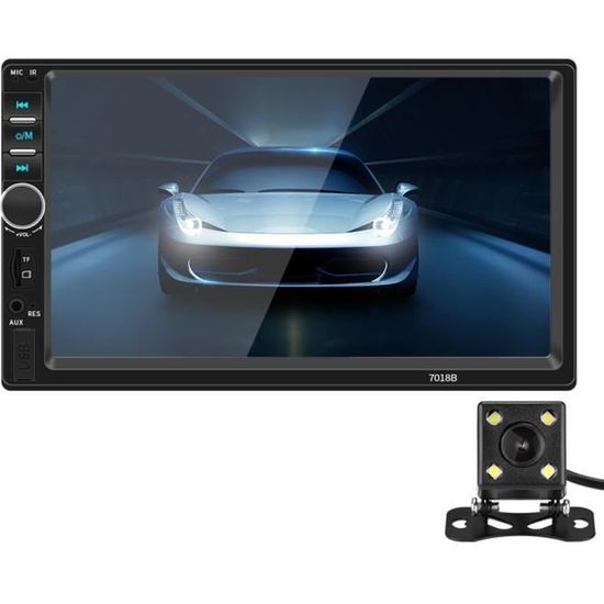 Autoradio Bluetooth 2 Din 7 "écran tactile Mains Libres Lecteur multimédia MP5 Stéréo de voiture FM