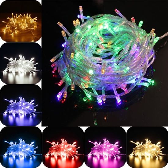 ARKOCHIC Guirlande Lumineuse De Noël 30M 300 LED Multicolore Et Blanc Chaud - 8 Modes, Étanche IP65 Pour Intérieur Extérieur