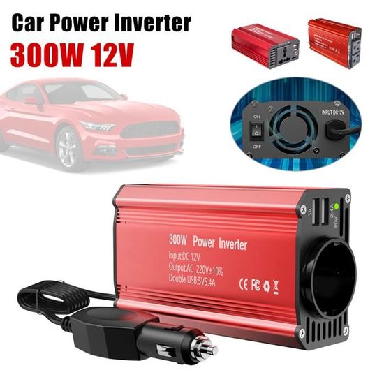 LID -Onduleur 300W Onduleur de voiture 300W DC à AC 220V convertisseur