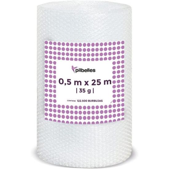Rouleau De Papier Bulle 50 Cm X 20 M – Fabriqué En France, épaisseur 30 Microns, Protection Maximale