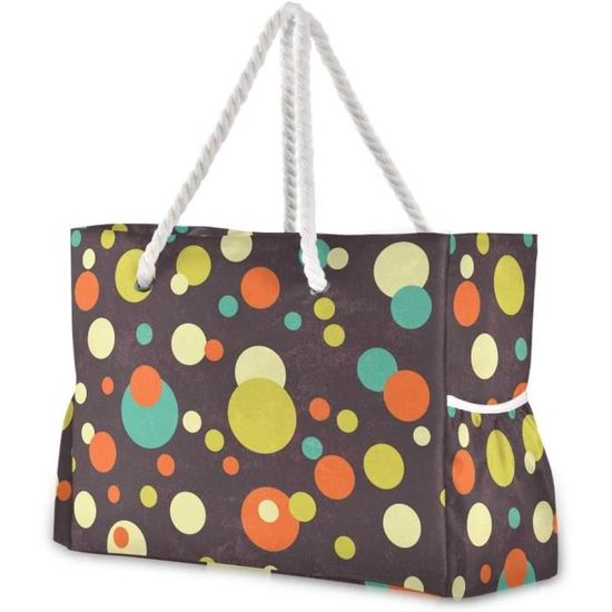 Sac De Plage XXL BTNEEU 45L Pliable - Multi-Poches Nylon Étanche | Pour Famille, Piscine, Voyage