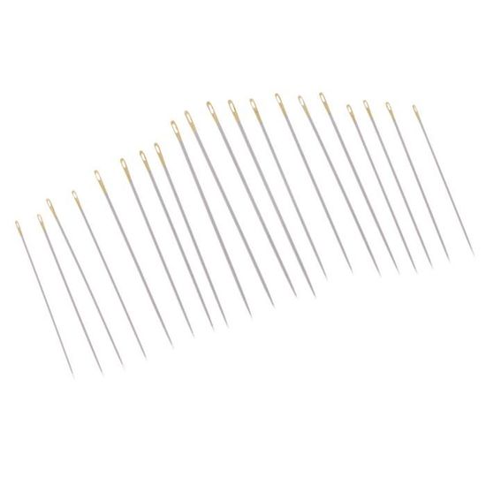 Lot De 20 Aiguilles à Broder Main – 24/26 Grand œil – Idéal Point De Croix (neuf)