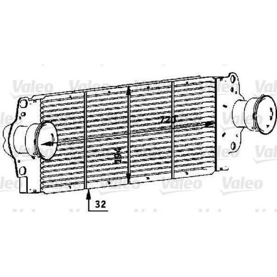 Valeo Intercooler Échangeur Argenté - Compatible Renault Clio II/III 1.5 DCi | Pièce Auto Haute Performance