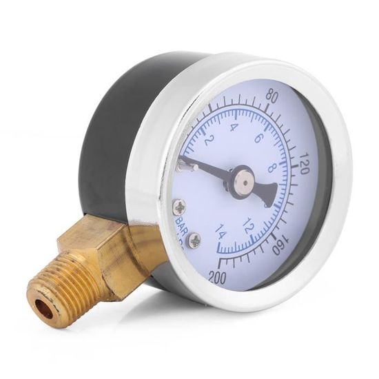 Manomètre Hydraulique 0-600 Bar – Cadran 63 Mm G1/4, Mesure Précise Pression Eau/Huile
