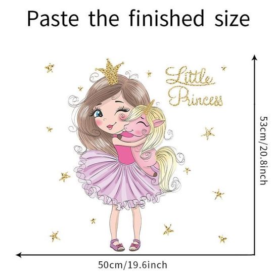 Autocollant Mural 3D Princesse Raiponce – Décoration Vinyle Oracal (neuf)