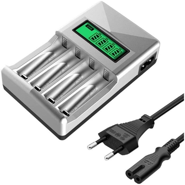 Kasu chargeur de batterie lcd affichage avec 4 emplacements smart — free download