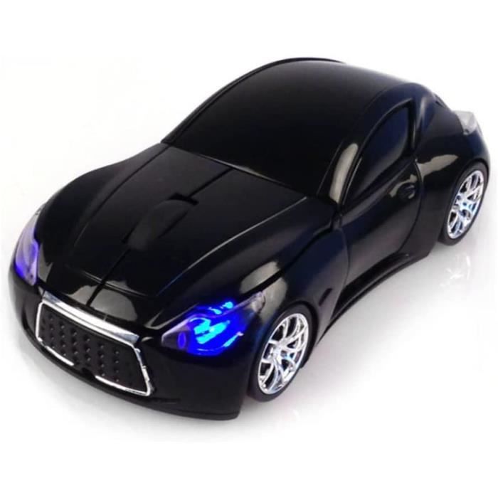 Souris optique 3D sans fil pour voiture 24 GHz avec lumière LED et récepteur USB pour ordinateur portable et ordinateur port 257