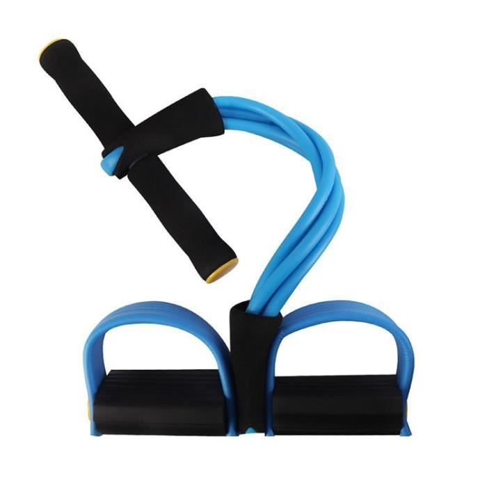 (Bleu)Rameur élastique à abdominaux Renforcez actions pour exercice de fitness et yoga LLQ-JDP