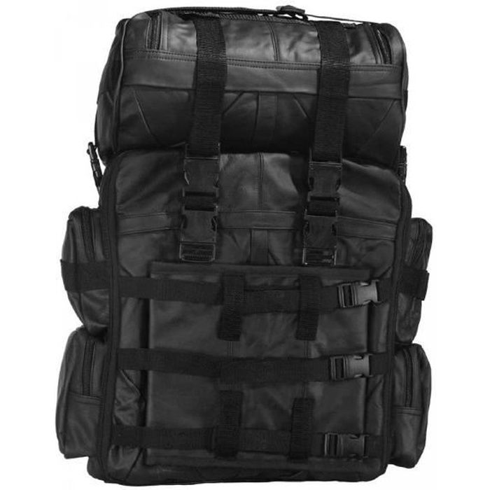 Sac Sacoche pour Sissy Bar en cuir moto custom
