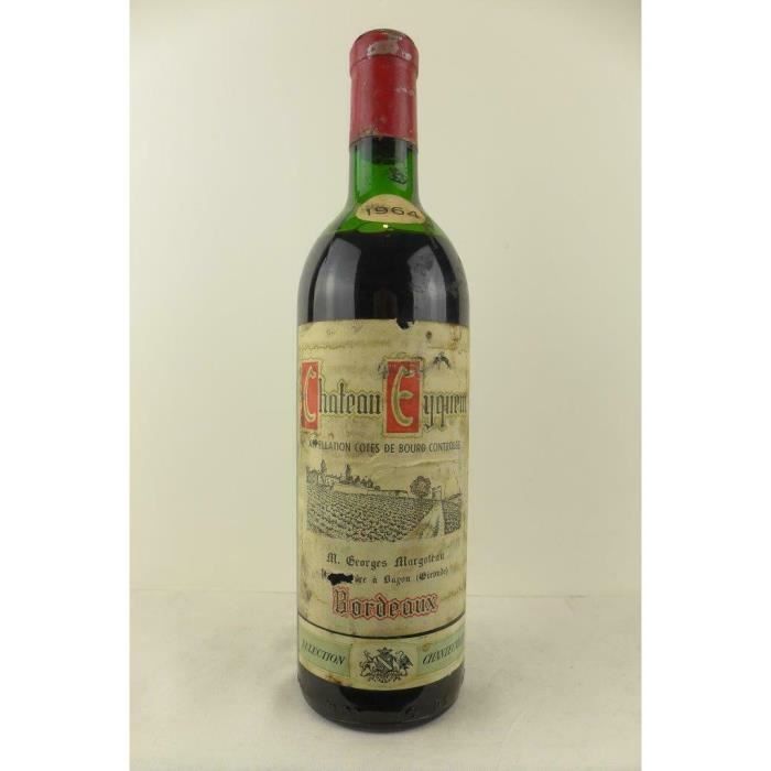 côtes de bourg château eyquem (capsule abîmée b3) rouge 1964 - bordeaux