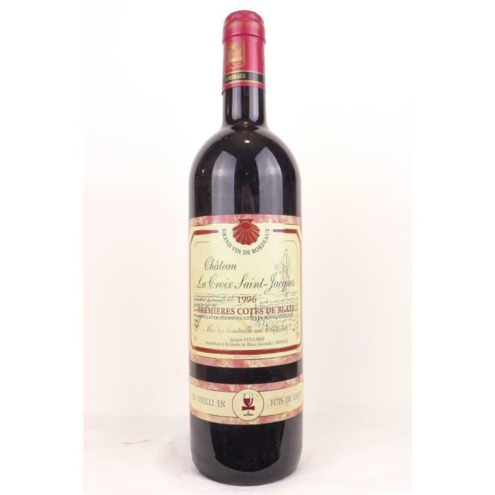 blaye château la croix saint-jacques fût de chêne rouge 1996 - bordeaux