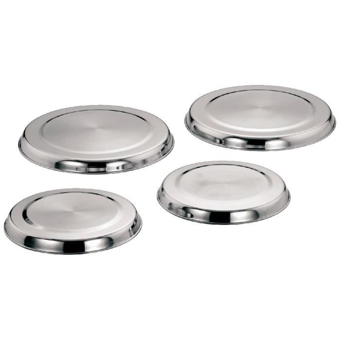 Cache plaque électrique Inox Pour plaques 18cm et