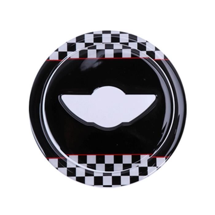 Black Checker -Autocollants de volant de voiture 3D ABS pour Mini Cooper Countryman JCW R55 R56 R60, accessoires de voiture