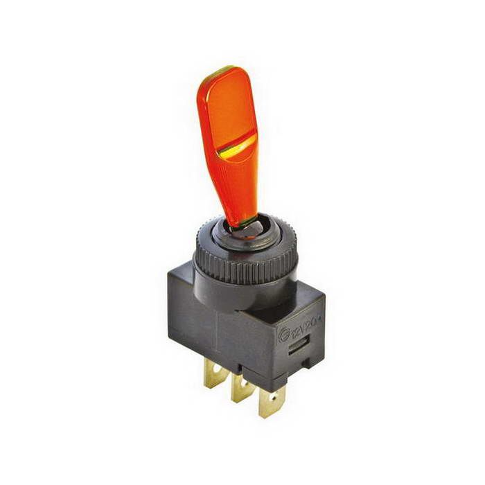 Interrupteur -On/Off-. 12V 20A -orange-