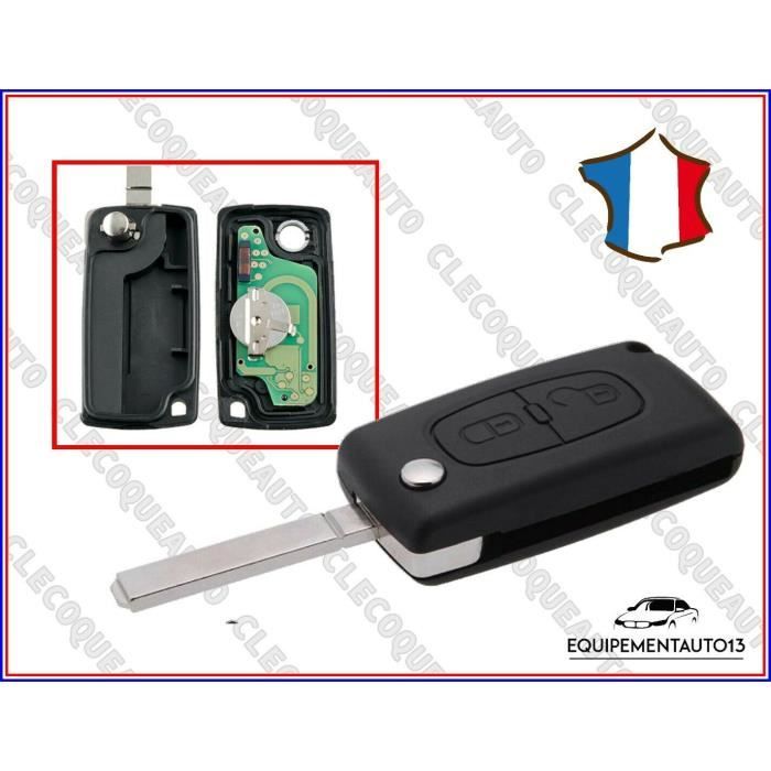 CLE télécommande vierge pour CITOEN C4 C5 PEUGEOT 407 a programmer CE0523 ID46 433mhzR