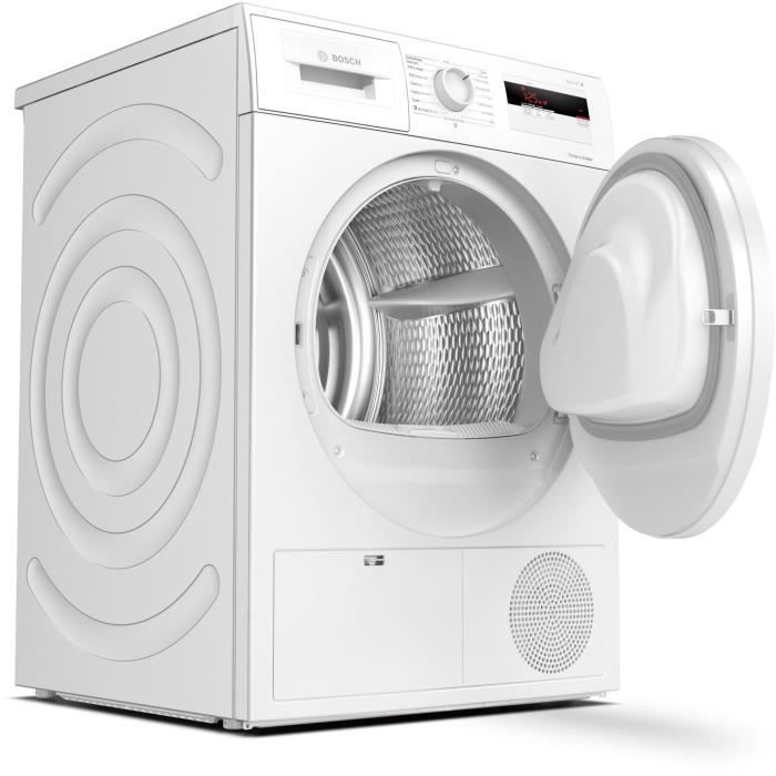 Bosch - sèche-linge pompe à chaleur avec condenseur 60cm 7kg a+ blanc - wth83002ff