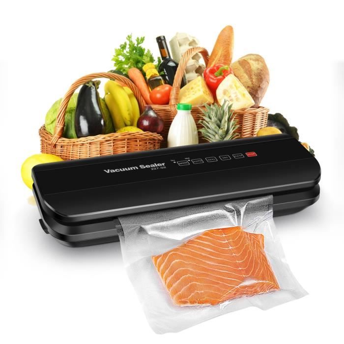 Machine Sous Vide Alimentaire Automatique, 5 en 1 Appareil de Mise Sous Vide avec 10 Sacs ,4