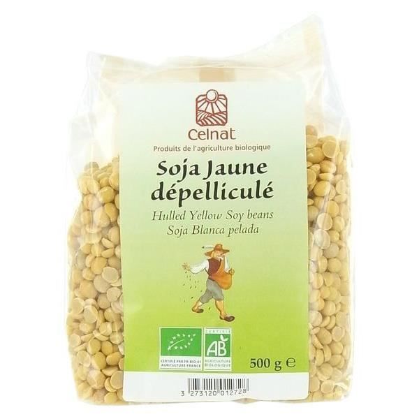 Soja Jaune Dépelliculé - 500 Gr