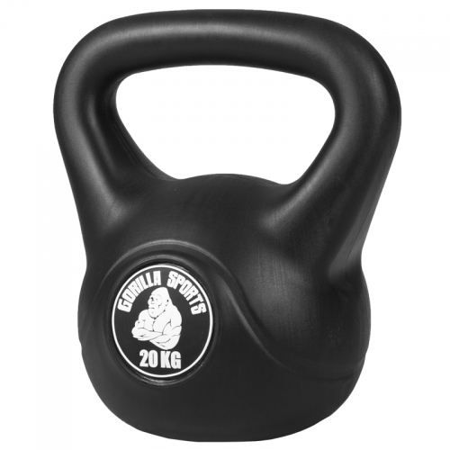 Kettlebell plastique noire de 20 KG - haltère russe