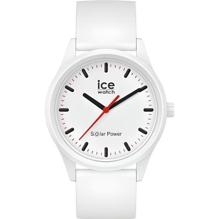 Ice-Watch - ICE solar power Polar - Montre blanche mixte avec bracelet en silicone - 017761 (Medium)