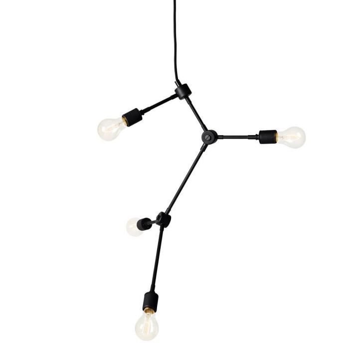 FRANKLIN-Suspension 4 lumières Ø56cm Noir Menu - designé par Søren Rose Studio