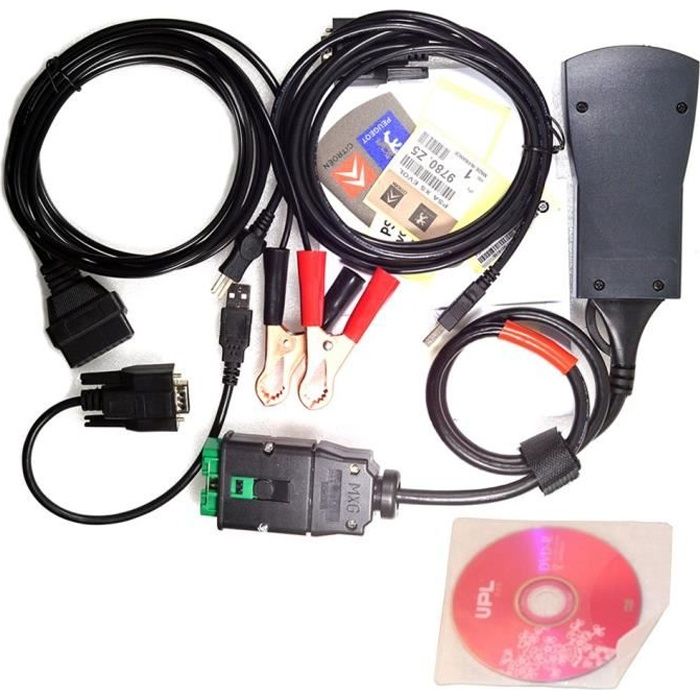 Outil de diagnostic automobile PP2000 OBDII Diagbox V7.83 pour voiture Citroen Peugeot