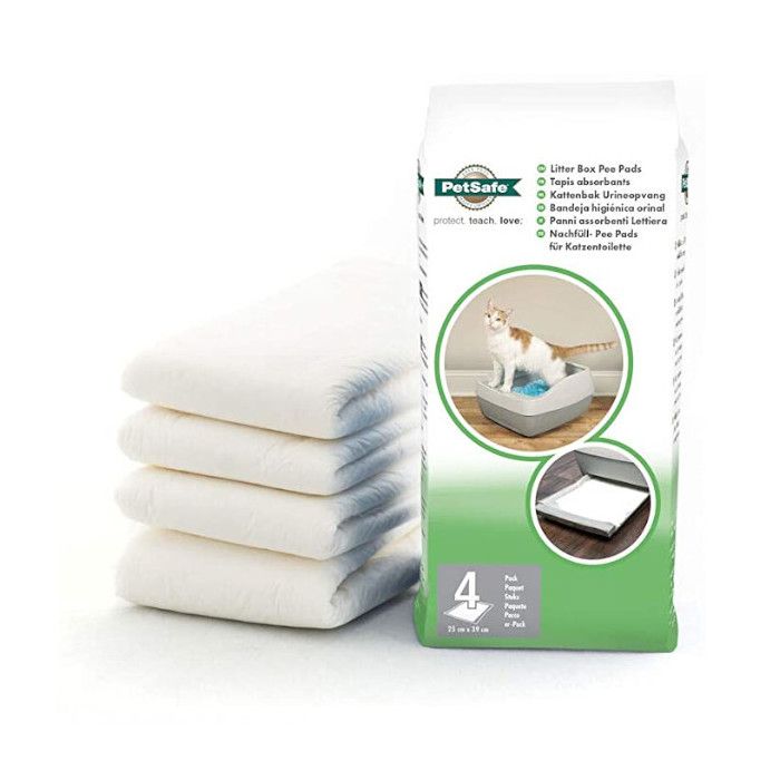 Tapis Absorbants Pour Bac À Litière Chat Crystal Deluxe X 4 - Petsafe