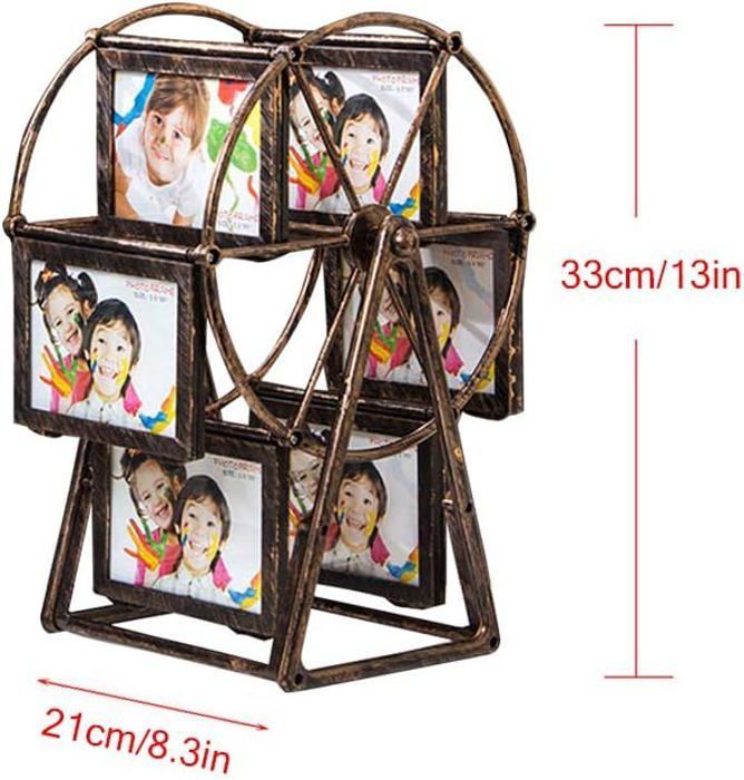 Distributeur Bonbons Cadre Photo Rotatif - Déco Bureau Multifonction - ABS - Idée Cadeau Anniversaire Enfant
