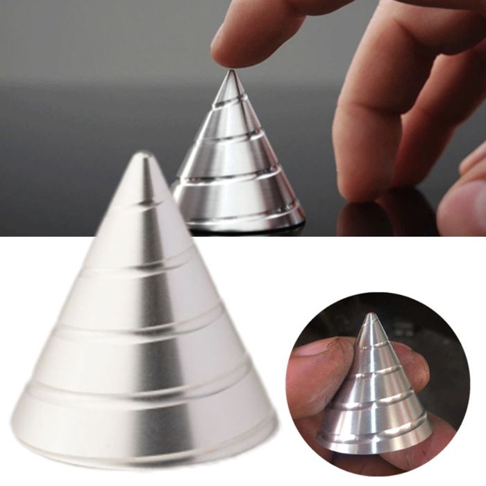 Meilleurs prix pour Jouet portable en acier inoxydable pour homme et femme, gadget optique amusant, jouet en spirale pour bureau