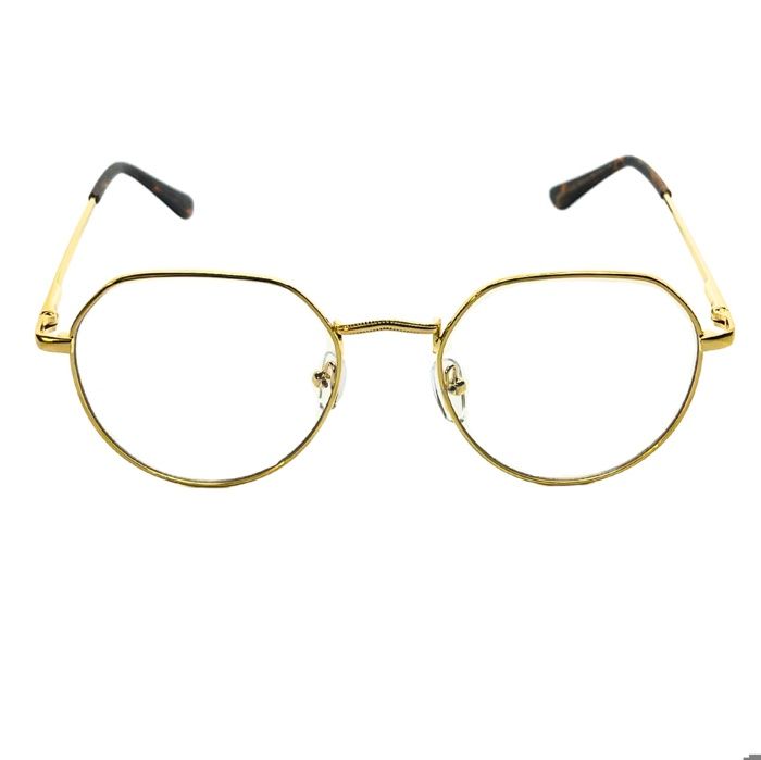 BLUES Lunettes Vue Unisexe Monture Doré Or Gold Old School Vintage