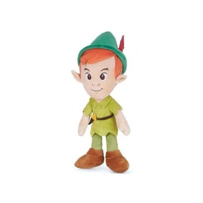 Peluche Peter Pan 35 cm - Doudou - Set Jouet Enfant + 1 Carte Tigre
