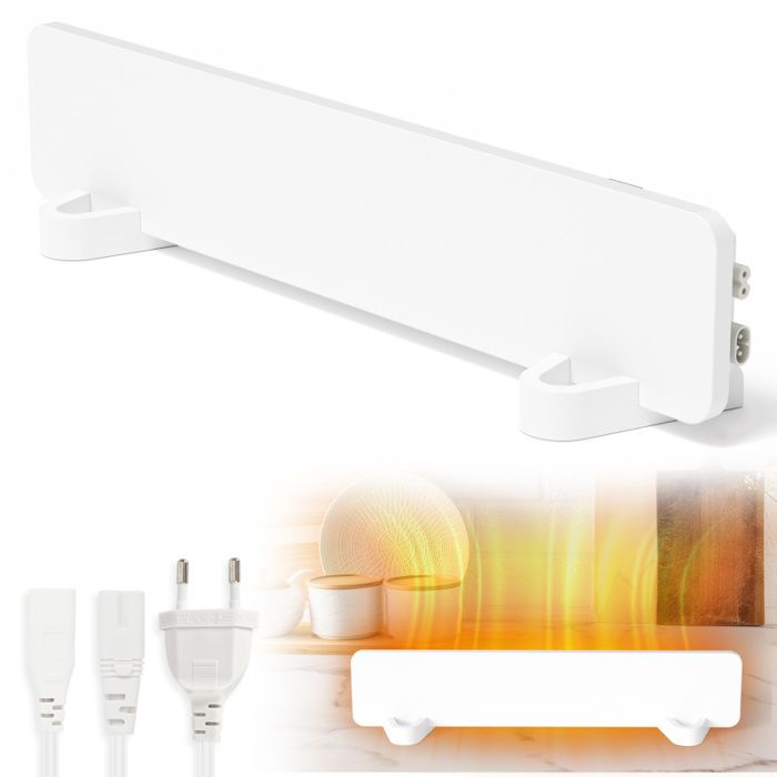 2x chauffage infrarouge anti-moisissure 60 W, panneau mural 12x60x1,3 cm IP44, Smart Timer, séchage murs Dalsys | Leroy Merlin 2x chauffage infrarouge anti-moisissure 60 W, panneau mural 12x60x1,3 cm IP44, Smart Timer, séchage murs Dalsys | Leroy Merlin