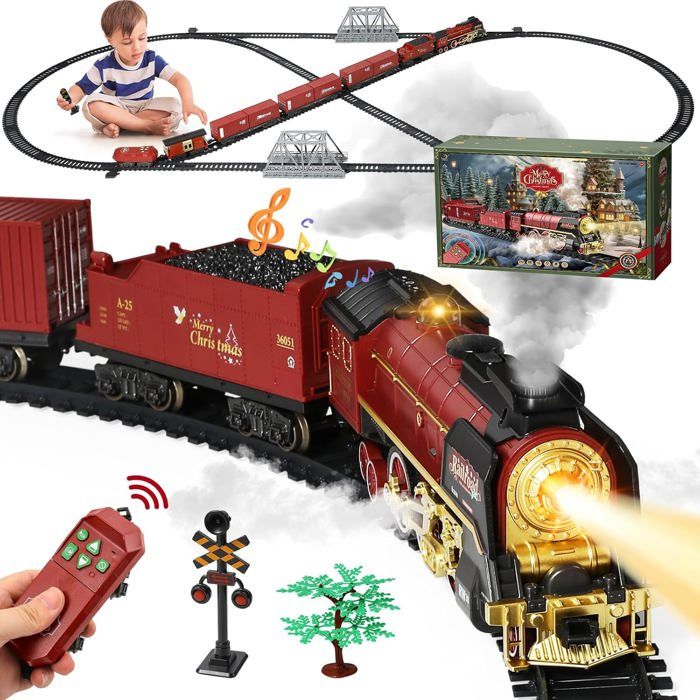 Circuit de train électrique - PIMPIMSKY - Locomotive à vapeur - Musique