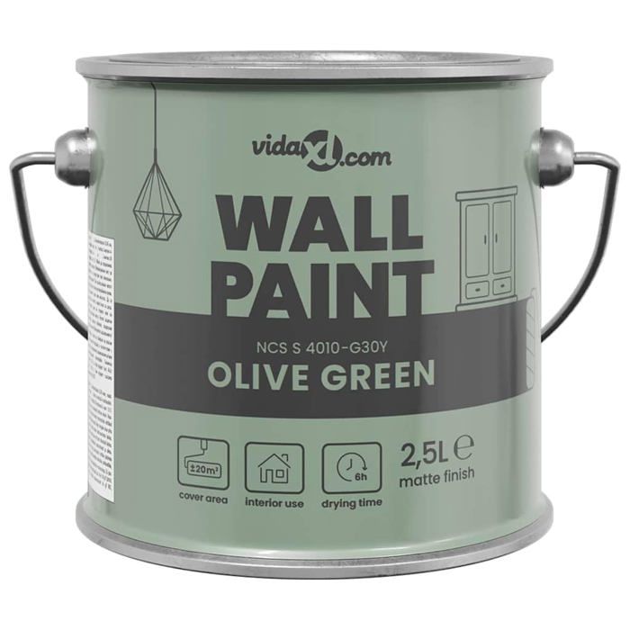 Peinture murale intérieure vidaXL 25 Surface lavable Formule à base deau - vue 2