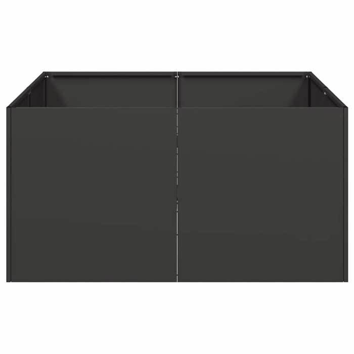 Meuble Déco - Support/Pot de Fleurs - Jardinière noir 80x80x40 cm acier laminé à froid luf7094952