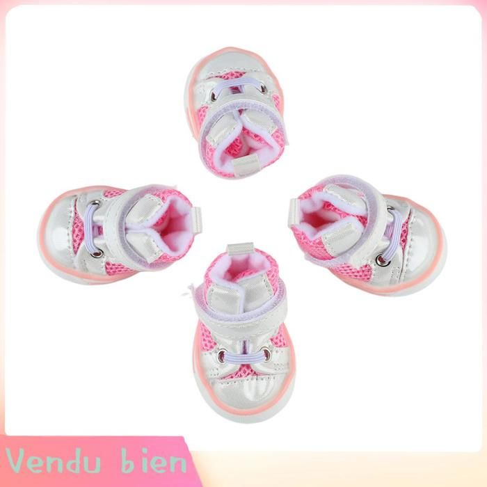 Chaussures pour chien élégantes et mignonnes en respirante antidérapantes pour chiot pour la marche en plein