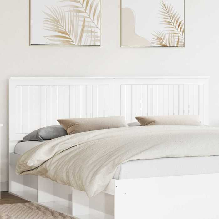 SALE 2026Tête de lit Blanc Brillant 200 cm - moderne-design - bois dingénierie - blanc - sans matelas - 203x7x100 cm 136ppi57m746