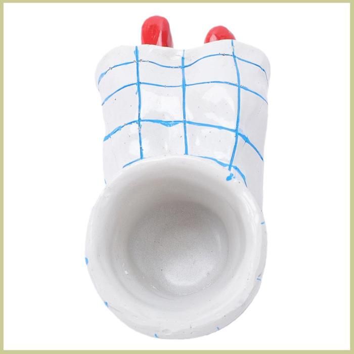 AUCUNE Pot succulent amusant Pot Succulent en Résine Mini Pot de Fleur de Plante Demi-corps Original Jupe à piscine moteur